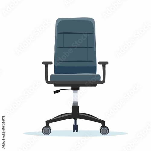 Ergonomischer Bürostuhl in Schwarz mit Rollen
