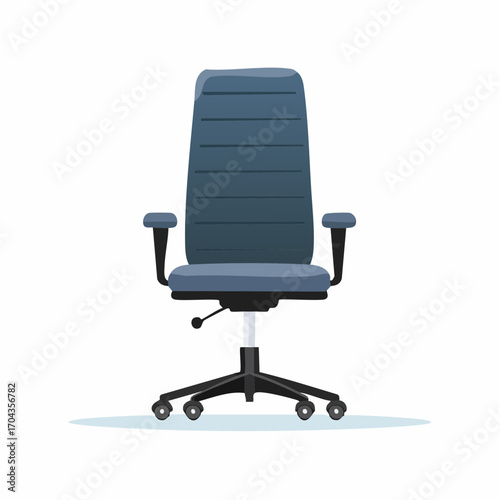 Ergonomischer Bürostuhl in Schwarz mit Rollen