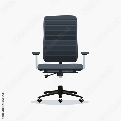 Ergonomischer Bürostuhl in Schwarz mit Rollen