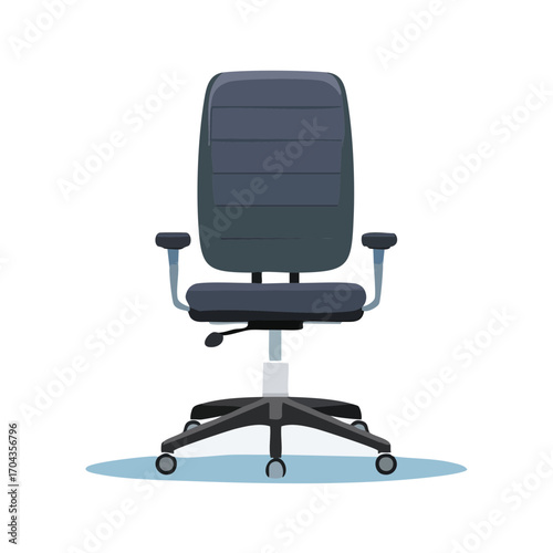 Ergonomischer Bürostuhl in Schwarz mit Rollen