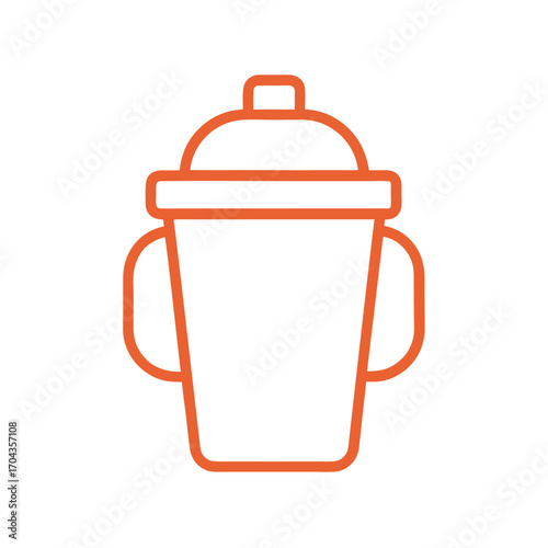 Orange sippy
