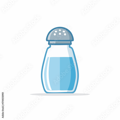 Isolated illustration of a simplistic salt shaker, perfect for culinary and food-related design concepts