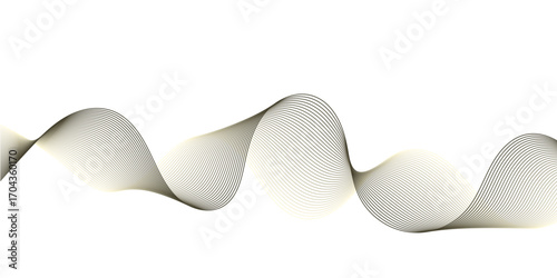 Black Gold Abstract Wave Line Gradient Background Design