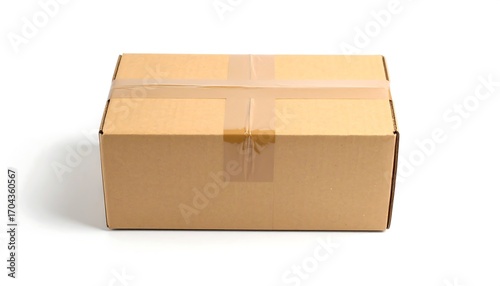 Cardboard box, taped