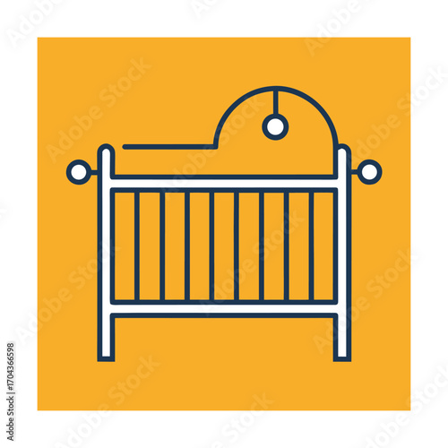 Baby crib outline