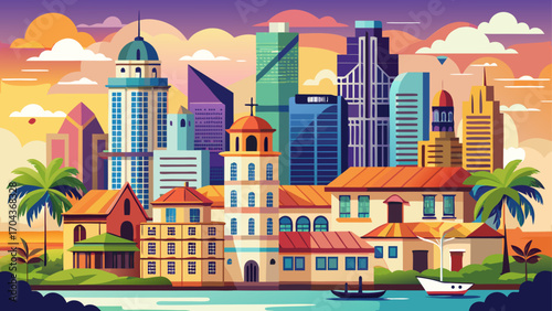 Panama City’s skyline sparkles beside its historic Casco Viejo, modern towers overlooking stone streets and plazas, where Spanish colonial facades and chic cafés echo centuries of cultural evolution.