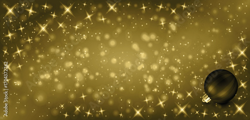 Golden grunge Christmas background, Christmas wishes background, Winter Snowfall Christmas background, Flying snow flakes and stars on winter Golden background. snowflake template. Vector illustration