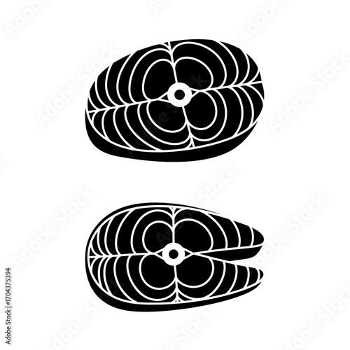Two detailed fingerprint impressions shown side by side with reflections for forensic analysis silhouette