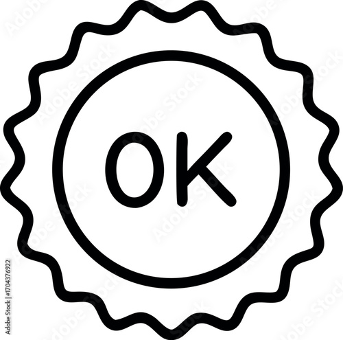 OK stamp vector illustration