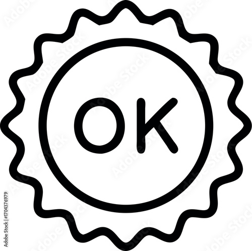 OK stamp vector illustration