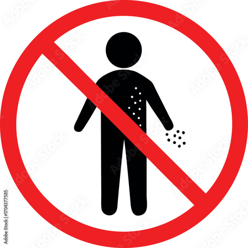 No littering Sign vector illustration, No littering. Do not litter sign