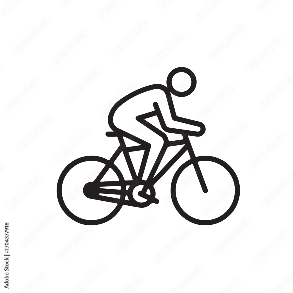 Obraz premium bicycle icon on white background