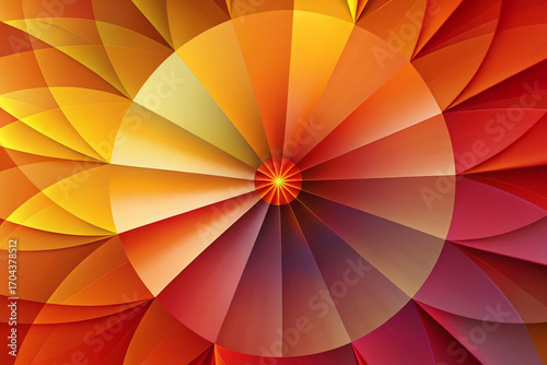 Abstract orange red yellow geometric background wallpaper design vector illustration graphic art pattern