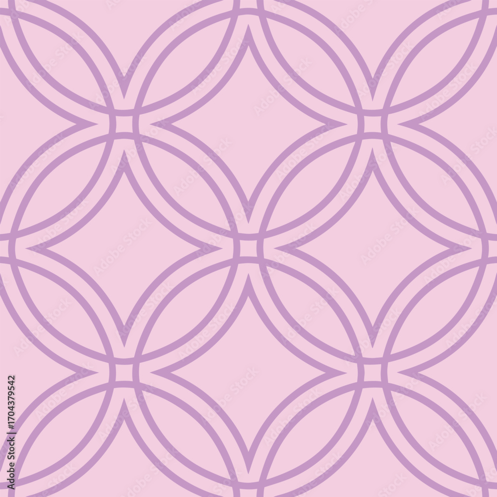 Fototapeta premium Modern geometric circular seamless abstract pattern design for decorative background illustration,generative ai