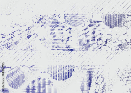 Vector Print Textured Tire Track duo tone background. Design Element . Car tread silhouette . Mud splash grunge texture. Drift show