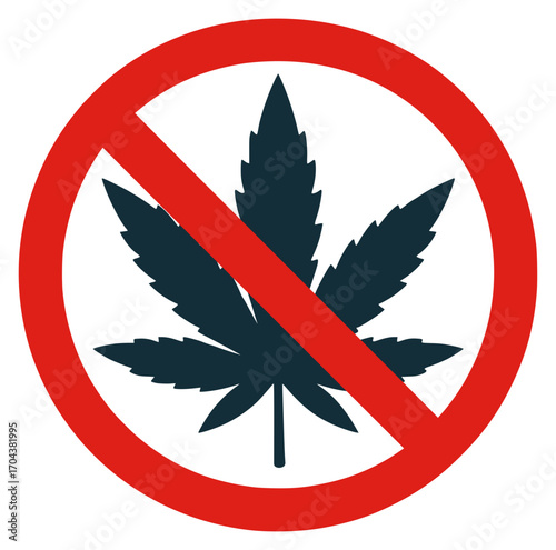 no marijuana sign icon isolated