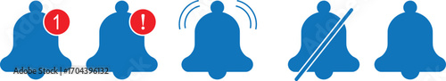Bell reminder notification icon collection.