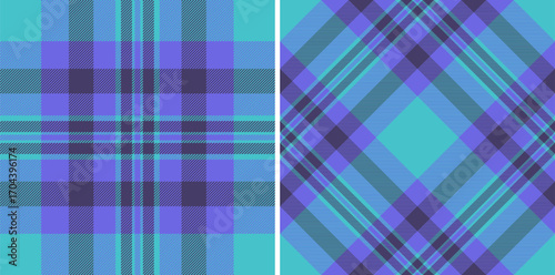 Two vibrant, symmetrical plaid patterns. A versatile background for designs, textiles, or digital art, offering a traditional yet modern aesthetic appeal.