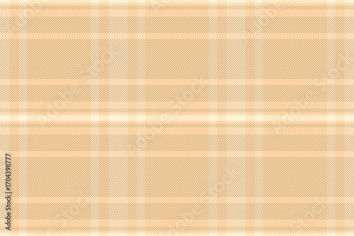 Detailed beige tartan pattern. Classic textile design, ideal for backgrounds, textures, or digital paper. Adds warmth and a traditional feel to any design.