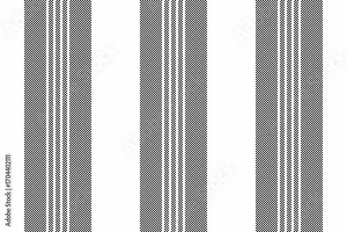 Tk texture vertical background, abstraction lines pattern stripe. Apg fabric vector textile seamless in white and black colors.