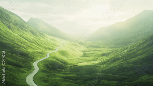 distant path or road leading to unknown