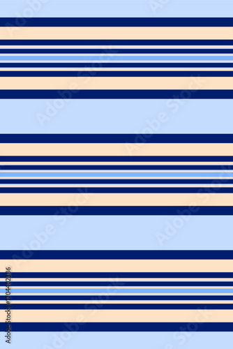 Vaper pattern texture lines, naked background fabric vertical. Sulticolor seamless vector stripe textile in blue and bisque colors.