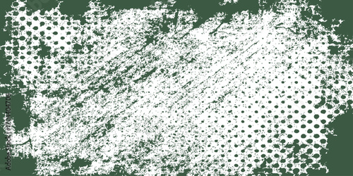 Abstract green grunge background with a cold, liquid texture and a subtle, icy snowflake pattern