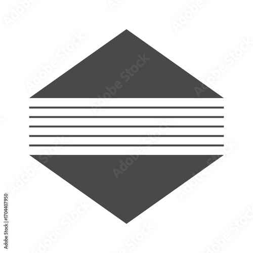 Minimalistic mid century geometry design
