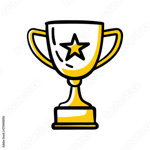 Trophy award icon vector — winner cup SVG, achievement outline icon