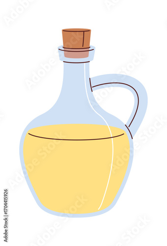 Rice oil jar hand drawn