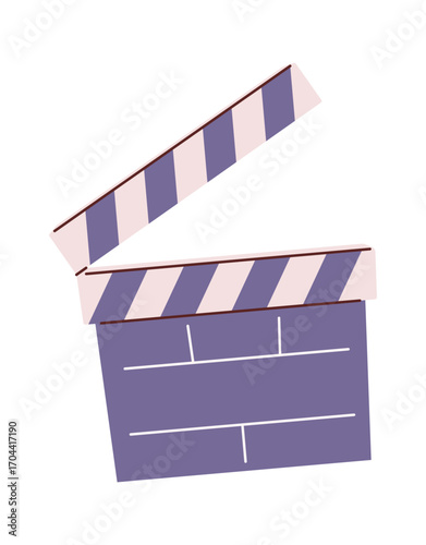 Cinema clapper hand drawn element