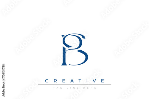 Blue stylized letters PS combined in a modern design on a clean white background, evoking professionalism and creativity. Ideal for branding, business identity, and corporate representation concepts.