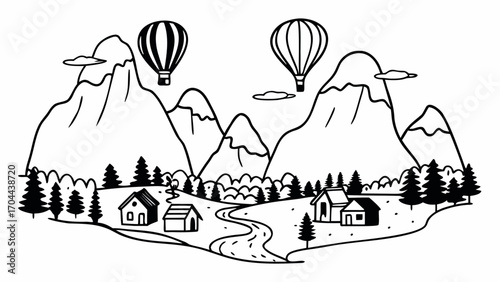 a village located among high mountains