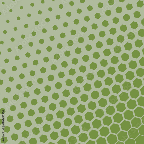 Hexagon pattern made halftone effect