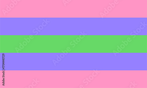 Trigender pride flag LGBTQ+ community.Vector illustration. 