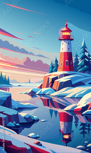 lighthouse on the island