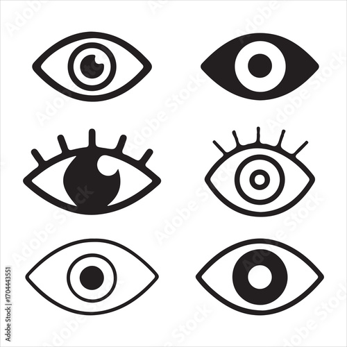 Creative eye icon for all designers