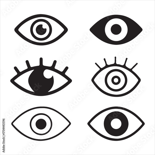 Eye sign for viewing content your website