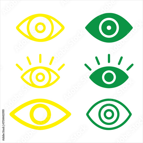 Eye sign for viewing content your website