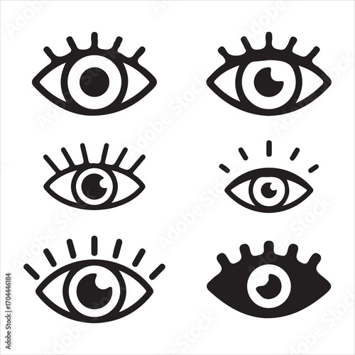 Eye sign for viewing content your website