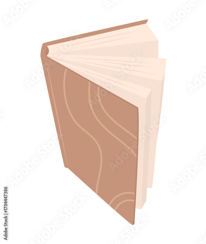 Vector illustration with an open book