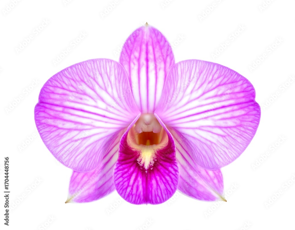 Fototapeta premium Close-up of a vibrant pink orchid