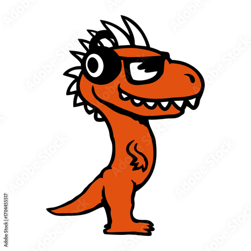 DJ Dino Sunglasses Headphone Party Music Club Disko