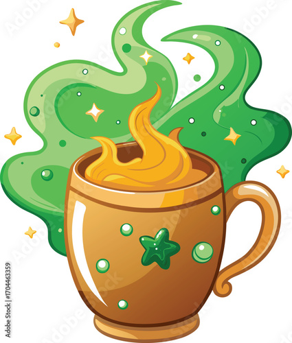 Witch Pumpkin Spice Latte Magical Green Potion Mug