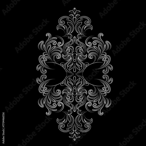 Vintage set of patterns. For wedding invitations, wallpapers, stained glass windows and cards.