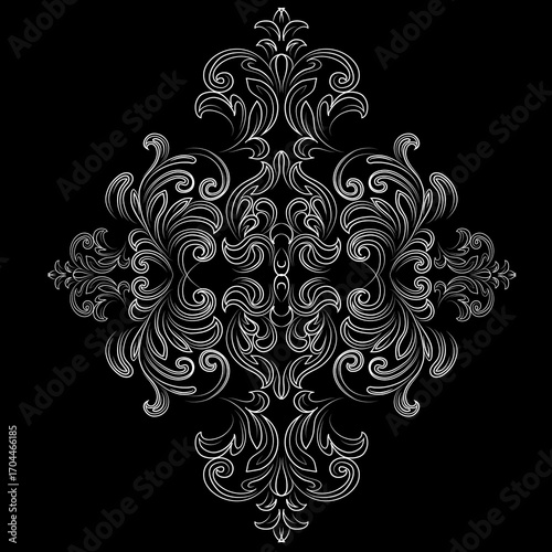 Vintage set of patterns. For wedding invitations, wallpapers, stained glass windows and cards.