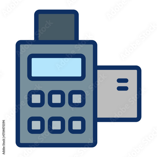 Pos Terminal Vector Icon Design