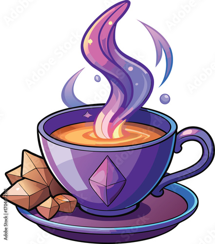 Witch Brew Chai Magical Tea Cup Crystals Steam