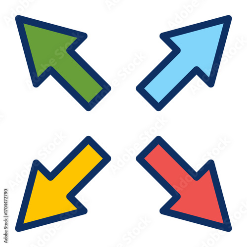 Resizing Vector Icon Design