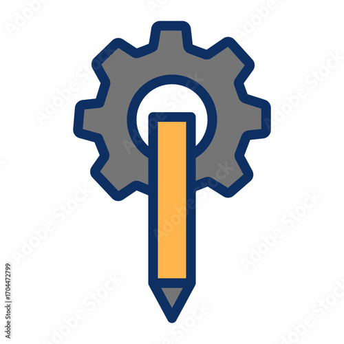 Design Process Vector Icon Design